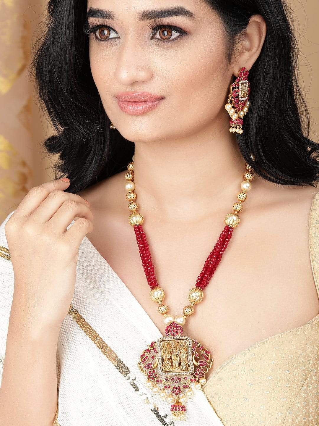 gold-plated-maroon-red-necklace-set-necklace-set-30166803185838