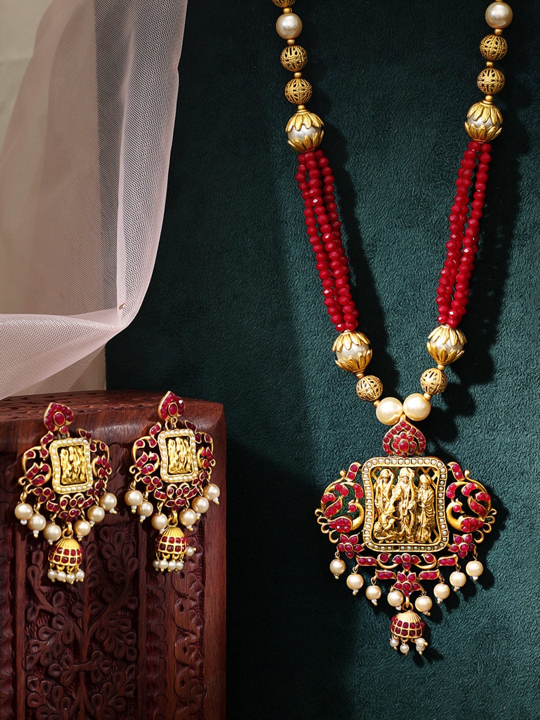 gold-plated-maroon-red-necklace-set-necklace-set-33867043930286