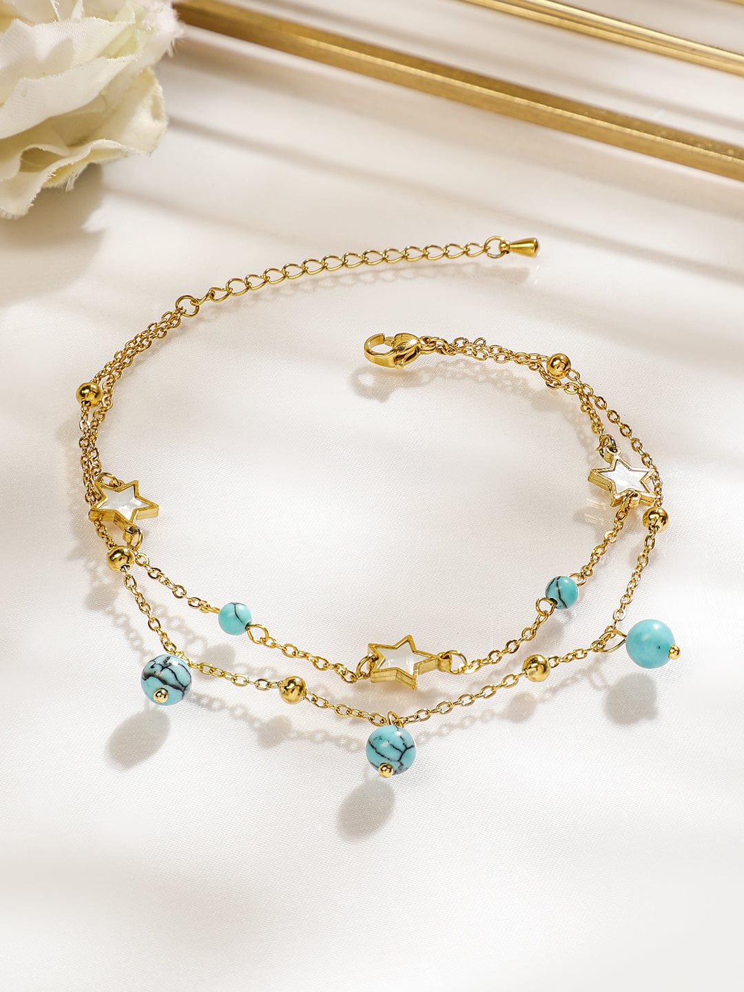 rubans-18k-gold-plated-stainlesssteel-tarnishfree-waterproof-turquoise-beads-star-anklet-anklet-1143856437